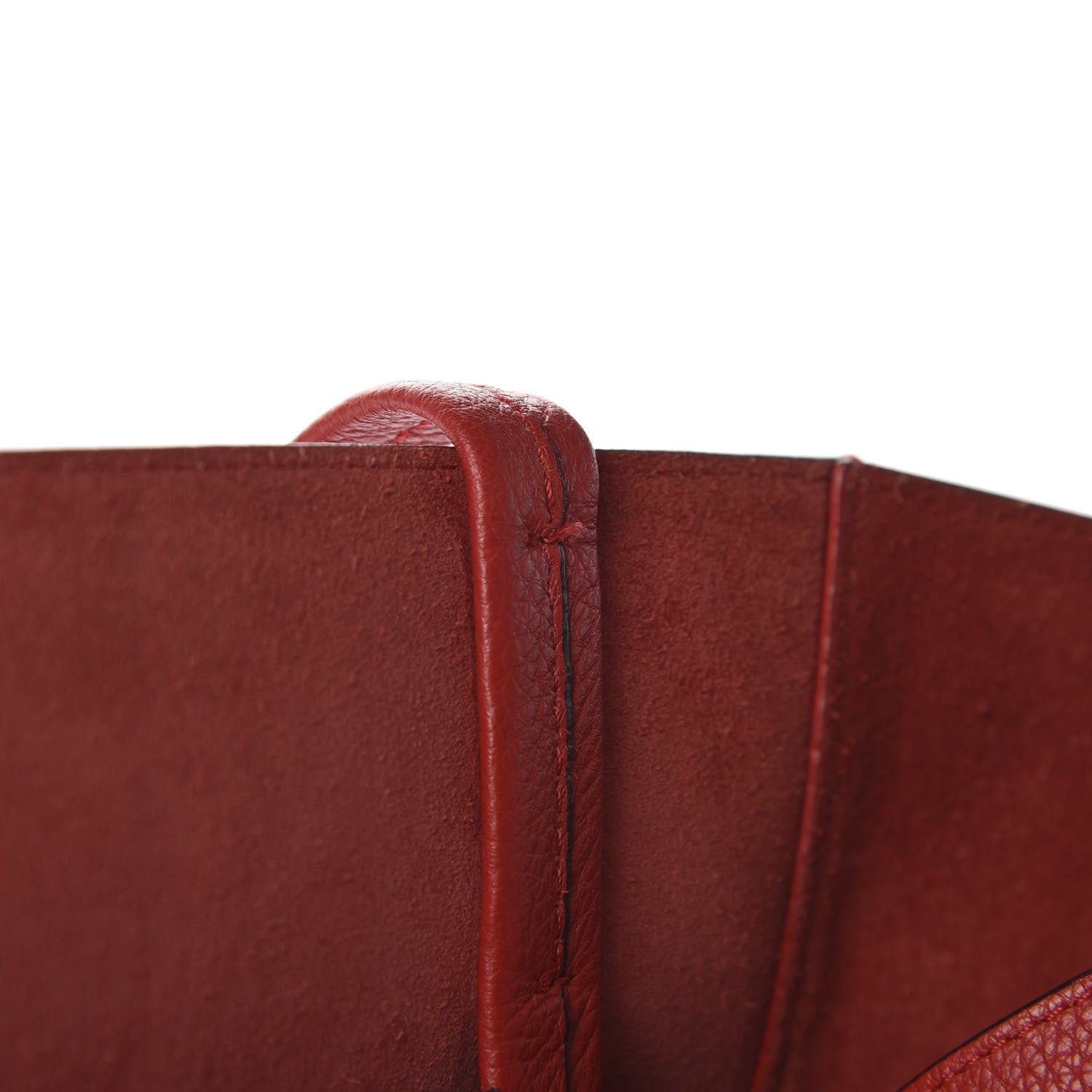 Celine Grained Calfskin Medium Horizontal Cabas Phantom Coquelicot 10 of 10
