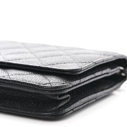 Chanel Caviar Quilted Wallet on Chain WOC Black 11 of 13