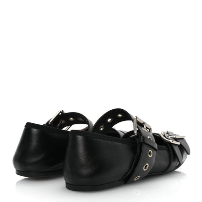 Christian Dior Calfskin Punk Ballet Flats 36 Black 5 of 14
