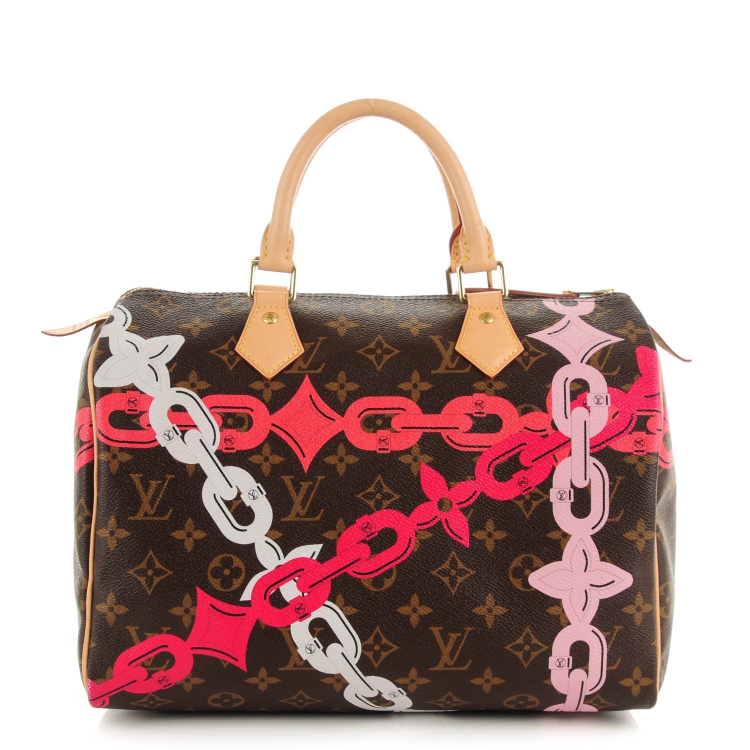 Louis Vuitton Monogram Bay Speedy 30 Rose Ballerine Poppy 1 of 7