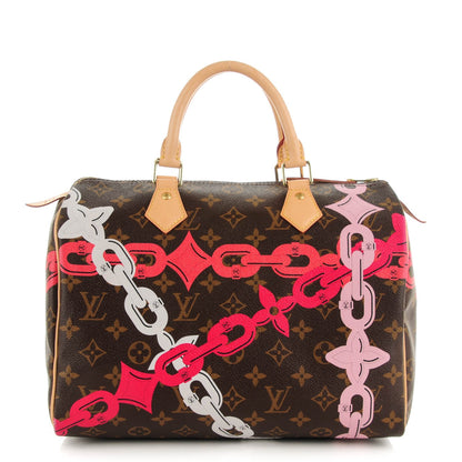 Louis Vuitton Monogram Bay Speedy 30 Rose Ballerine Poppy 1 of 7