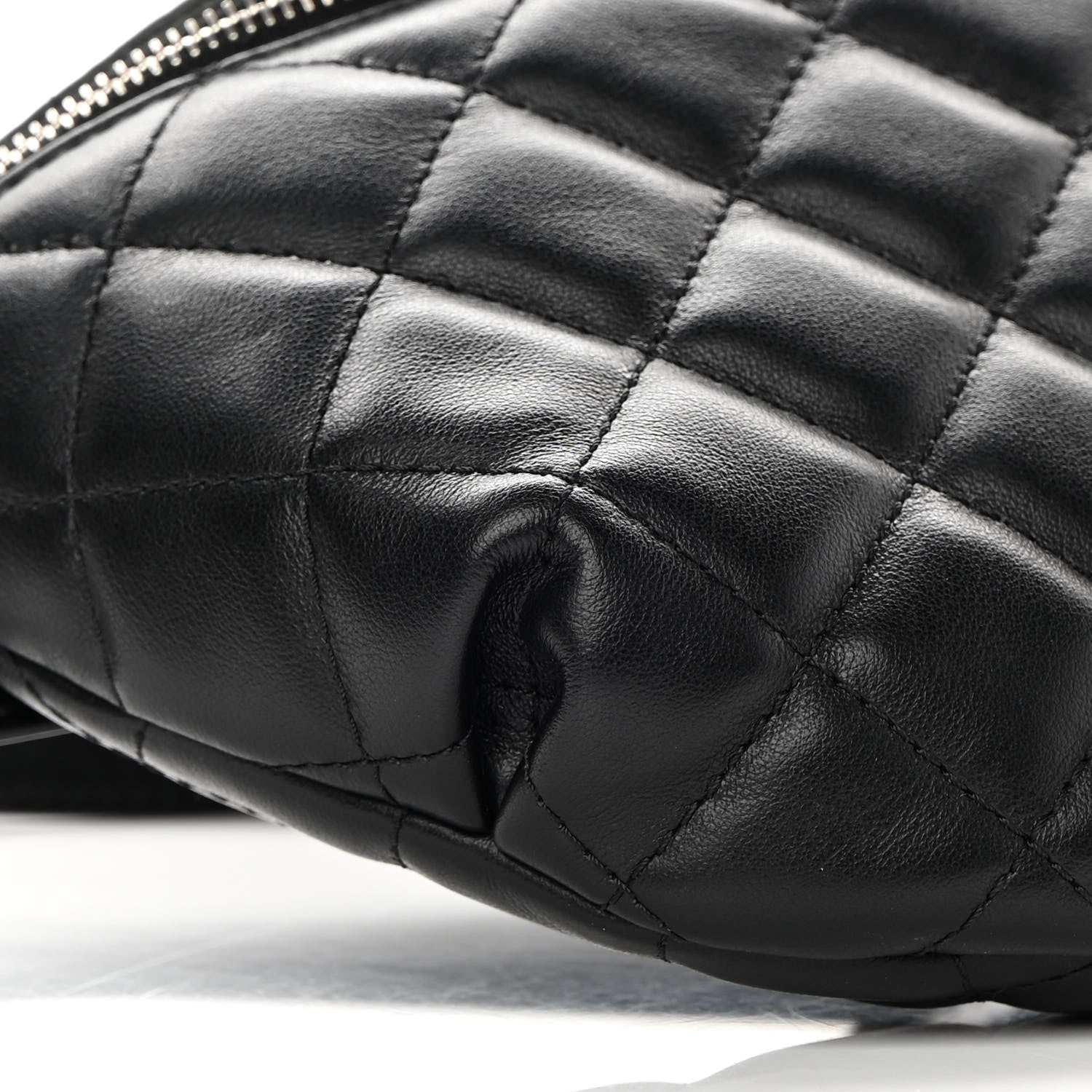 Chanel Lambskin Quilted Waist Belt Bag Black 10 of 11