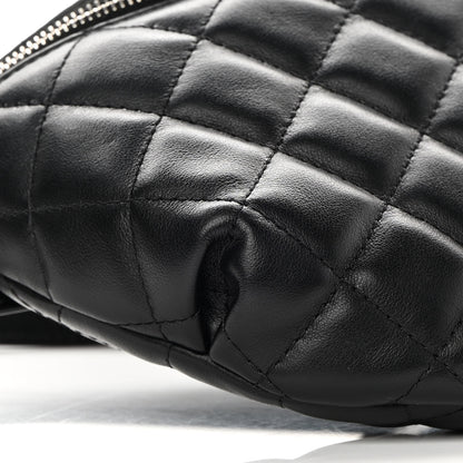 Chanel Lambskin Quilted Waist Belt Bag Black 10 of 11