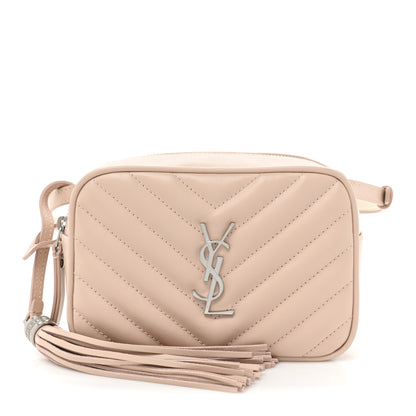 Saint Laurent Calfskin Matelasse Monogram Lou Belt Bag Marble Pink 1 of 9