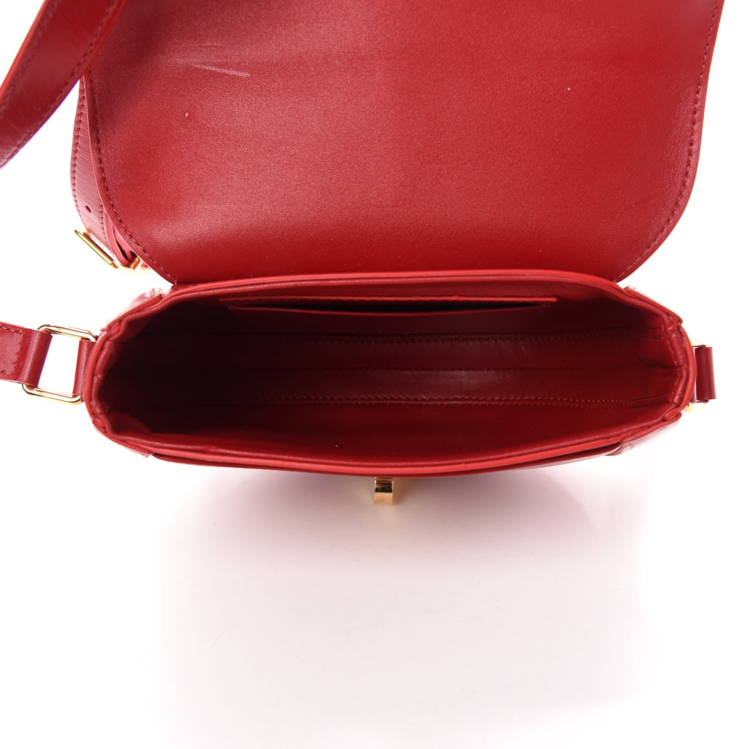 Celine Satinated Calfskin Besace Small 16 Red 5 of 11