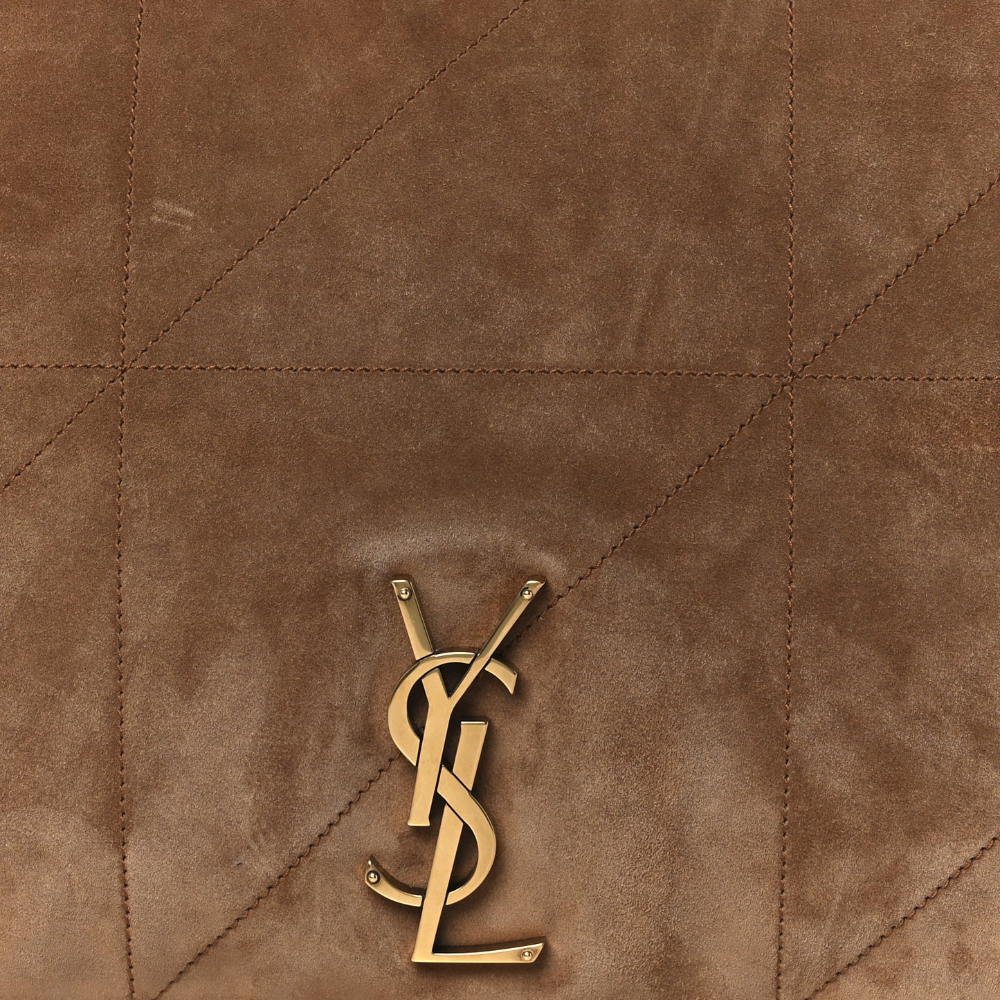 Suede Matelasse Monogram Large Jamie 4.3 Snuff