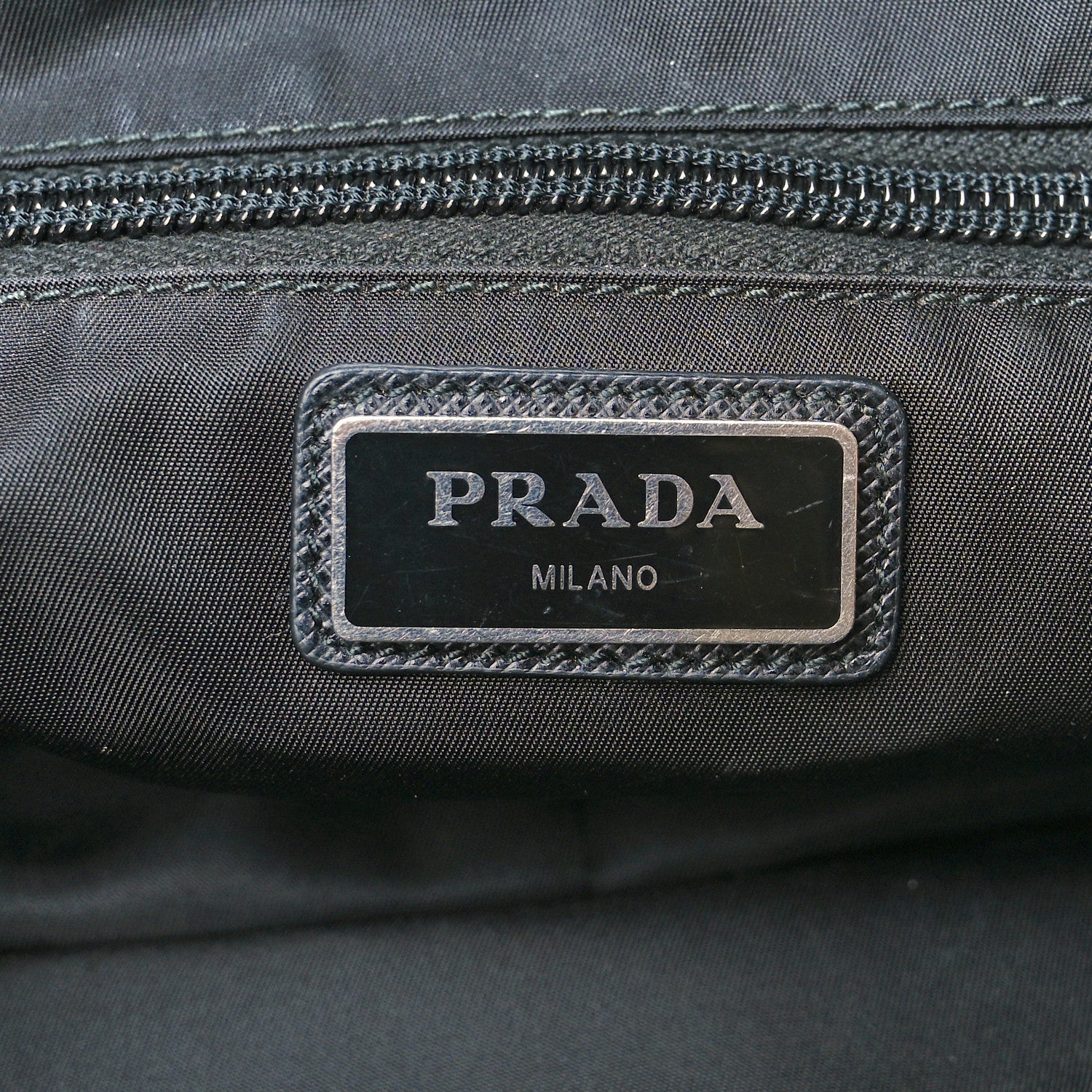 Prada Tessuto Nylon Saffiano Belt Bag Black 6 of 12