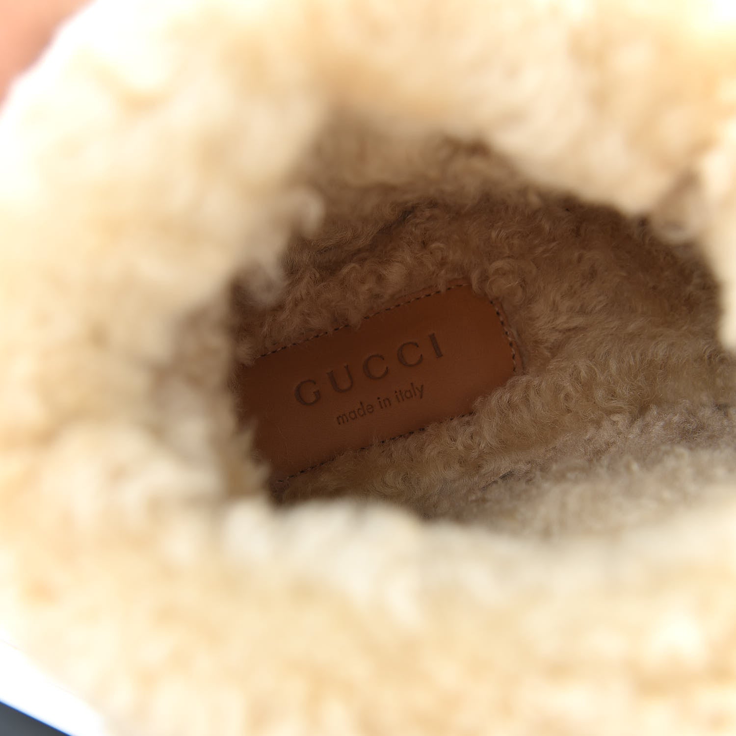 Gucci Covered Wool GG Monogram Womens Fria Horsebit Ankle Boots 38 Beige Ebony Butterscotch 8 of 9