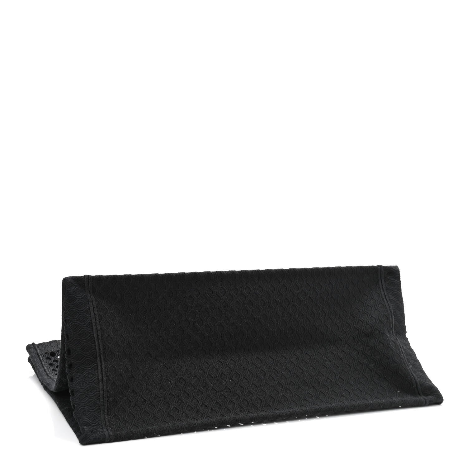 Christian Dior Mesh Embroidered Book Tote Black 4 of 10