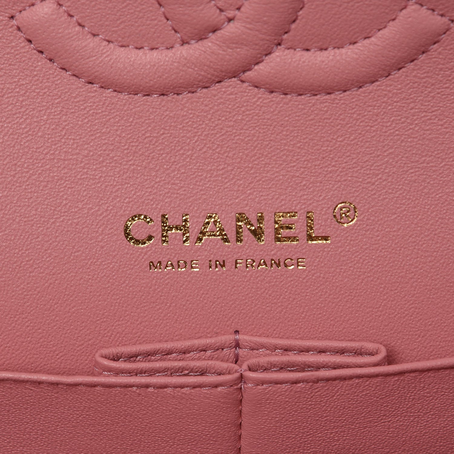 Chanel Caviar Chevron Quilted Medium Double Flap Pink 6 of 8