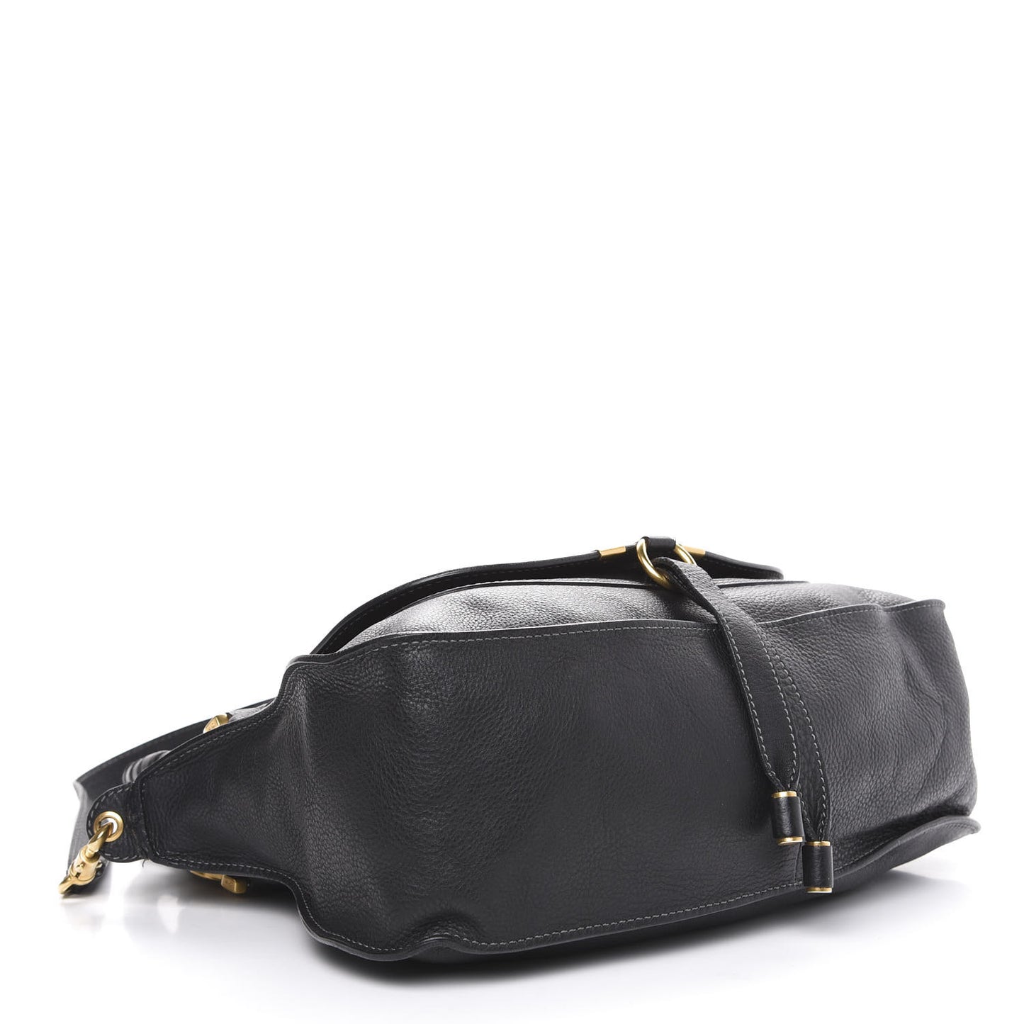 Calfskin Medium Marcie Satchel Black