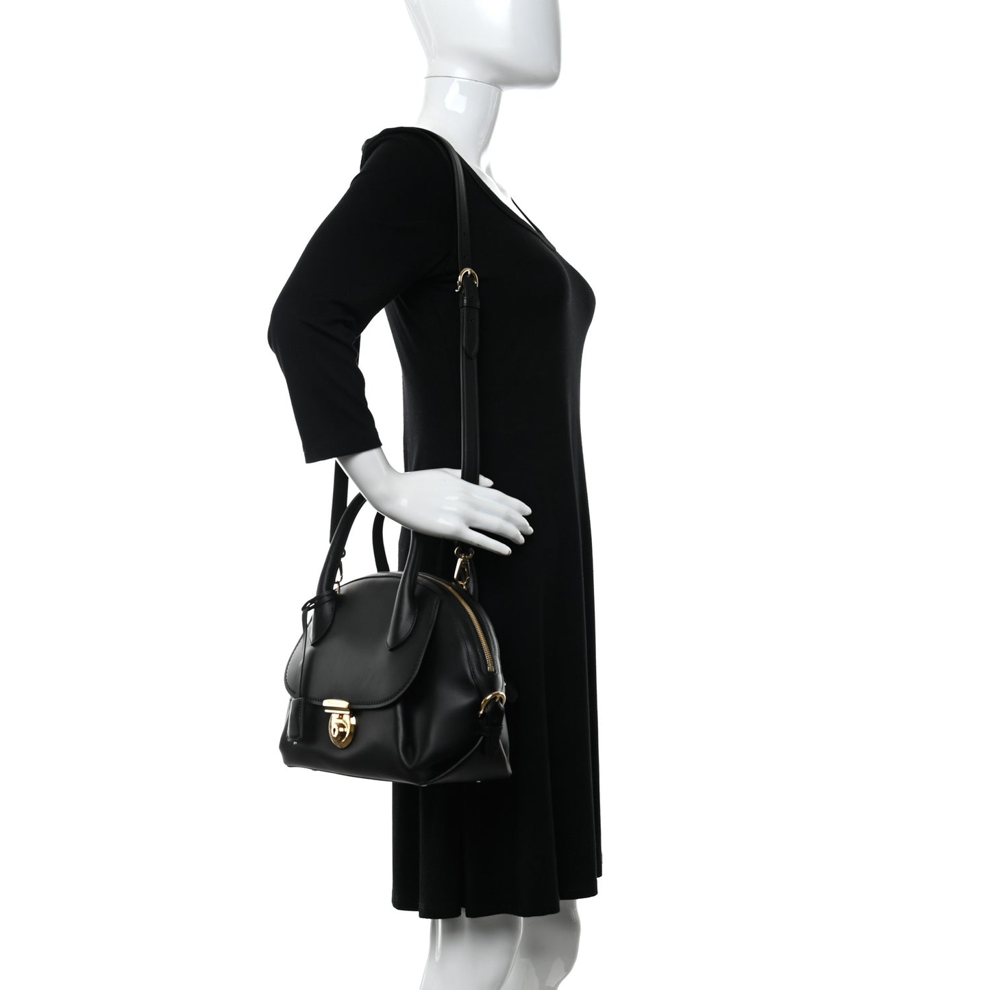 Calfskin Fiamma Bag Black