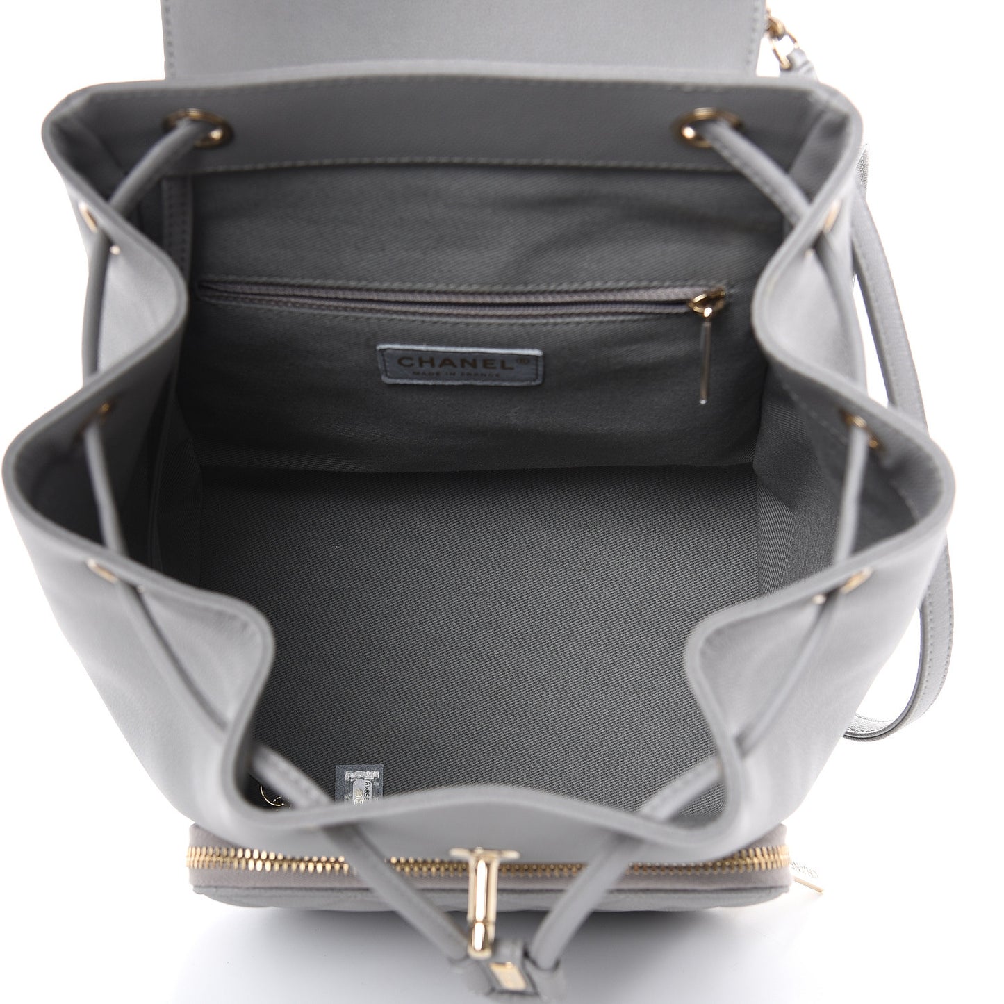Caviar Quilted Business Affinity Backpack Grey