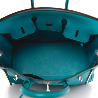 Hermes Swift Birkin 25 Turquoise 5 of 10