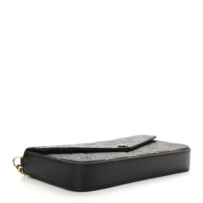 Louis Vuitton Empreinte Pochette Felicie Chain Wallet Black 5 of 10