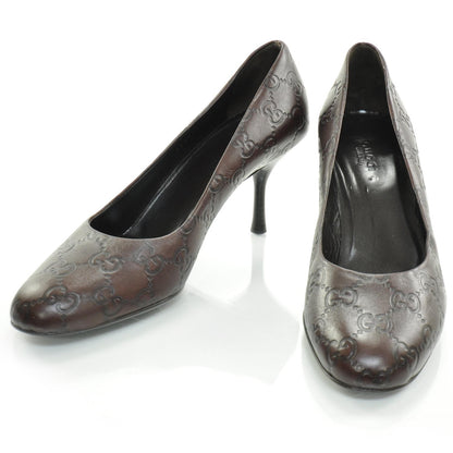 Gucci Guccissima Heels 36.5 Brown 1 of 9