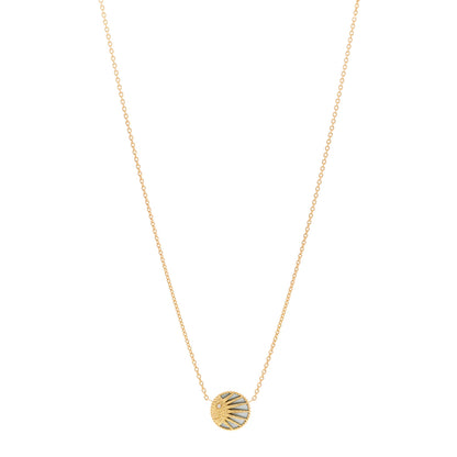 Christian Dior 18K Yellow Gold Diamond Black Onyx Mother of Pearl Rose Celeste Pendant Necklace 1 of 7