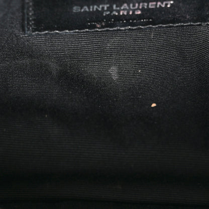 Saint Laurent Calfskin Y Quilted Monogram Toy Loulou Crossbody Bag Black 12 of 17