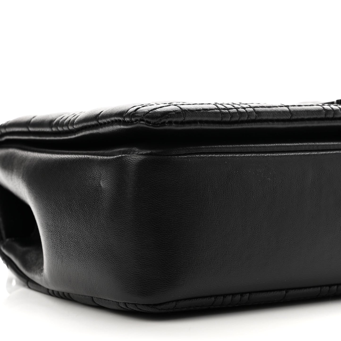 Lambskin Quilted Small Lola Bag Black
