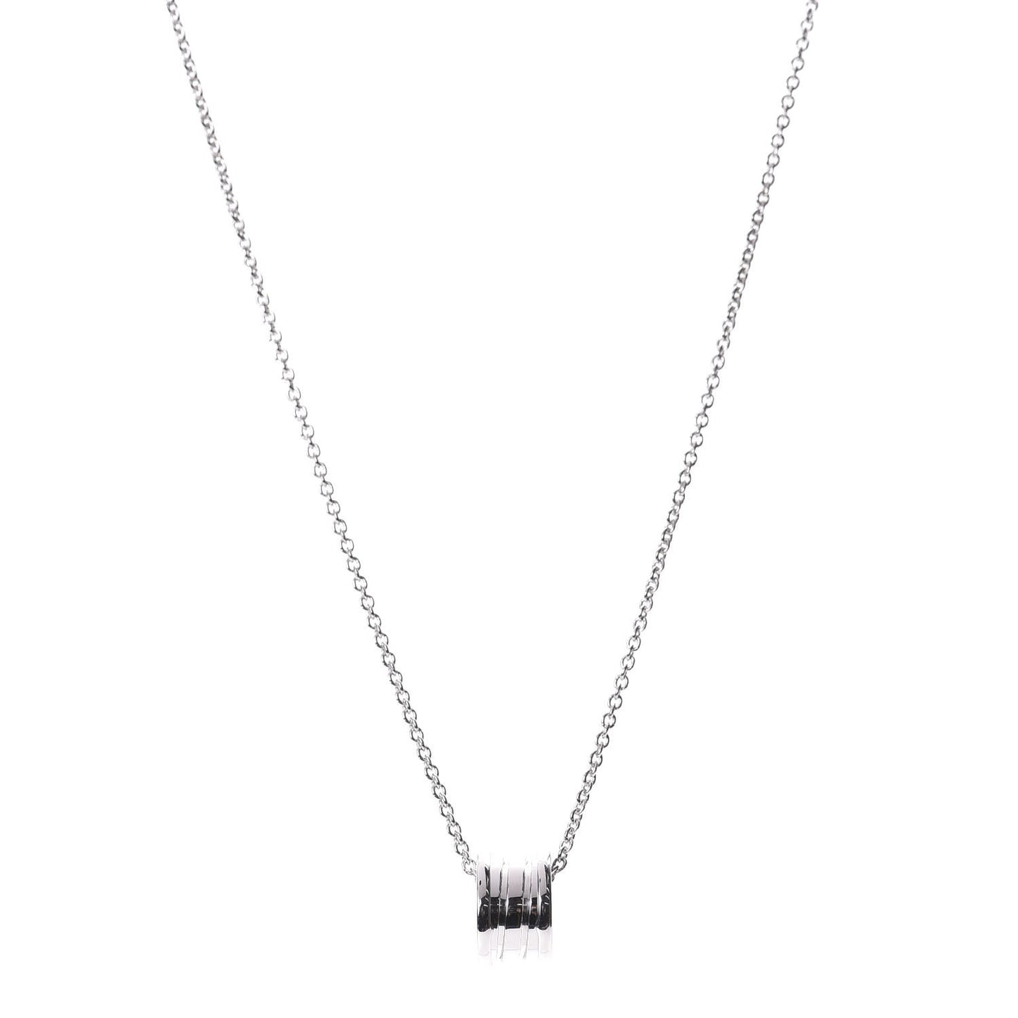 18K White Gold B.Zero1 Pendant Necklace