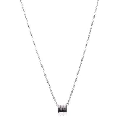 Bulgari 18K White Gold B.Zero1 Pendant Necklace 1 of 6