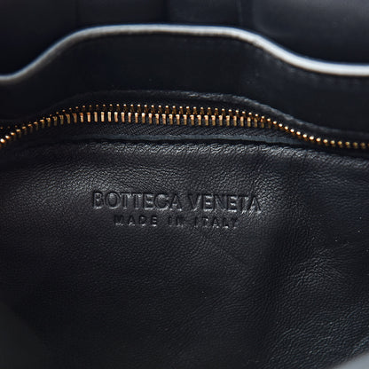 Bottega Veneta Paper Calfskin Maxi Intreccio Padded Cassette Crossbody Bag Black 6 of 13