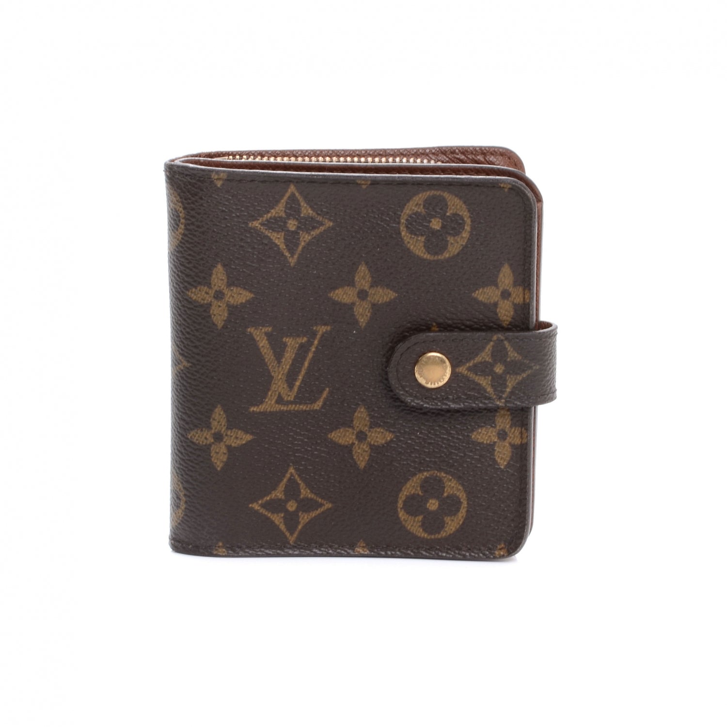 Louis Vuitton Monogram Compact Zippe Zipped Wallet 1 of 8