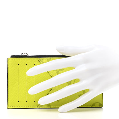 Louis Vuitton Monogram Taiga Coin Card Holder Yellow 2 of 6