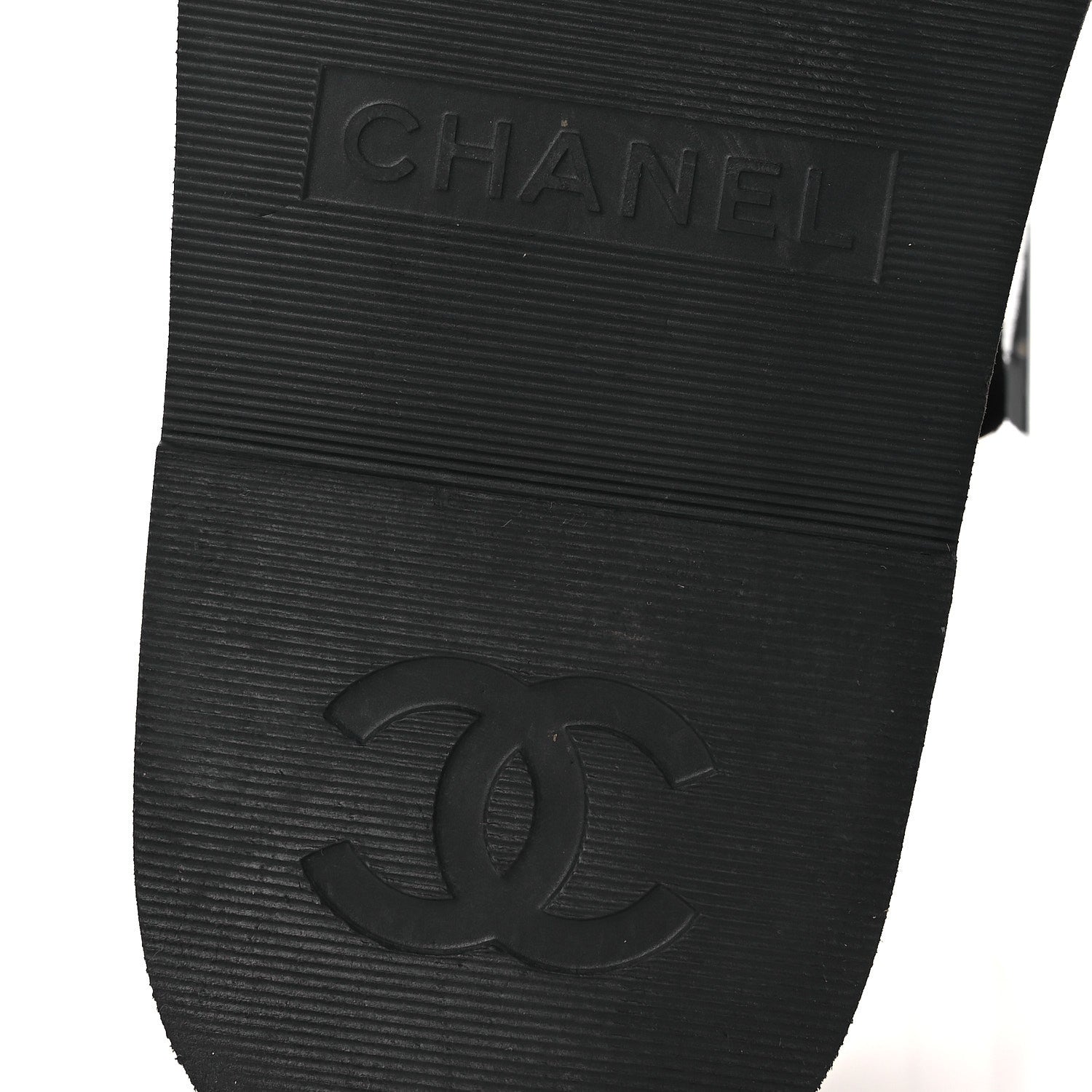Chanel Suede Calfskin Dad Sandals 38 Black 8 of 11