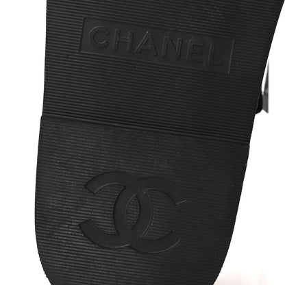 Chanel Suede Calfskin Dad Sandals 38 Black 8 of 11