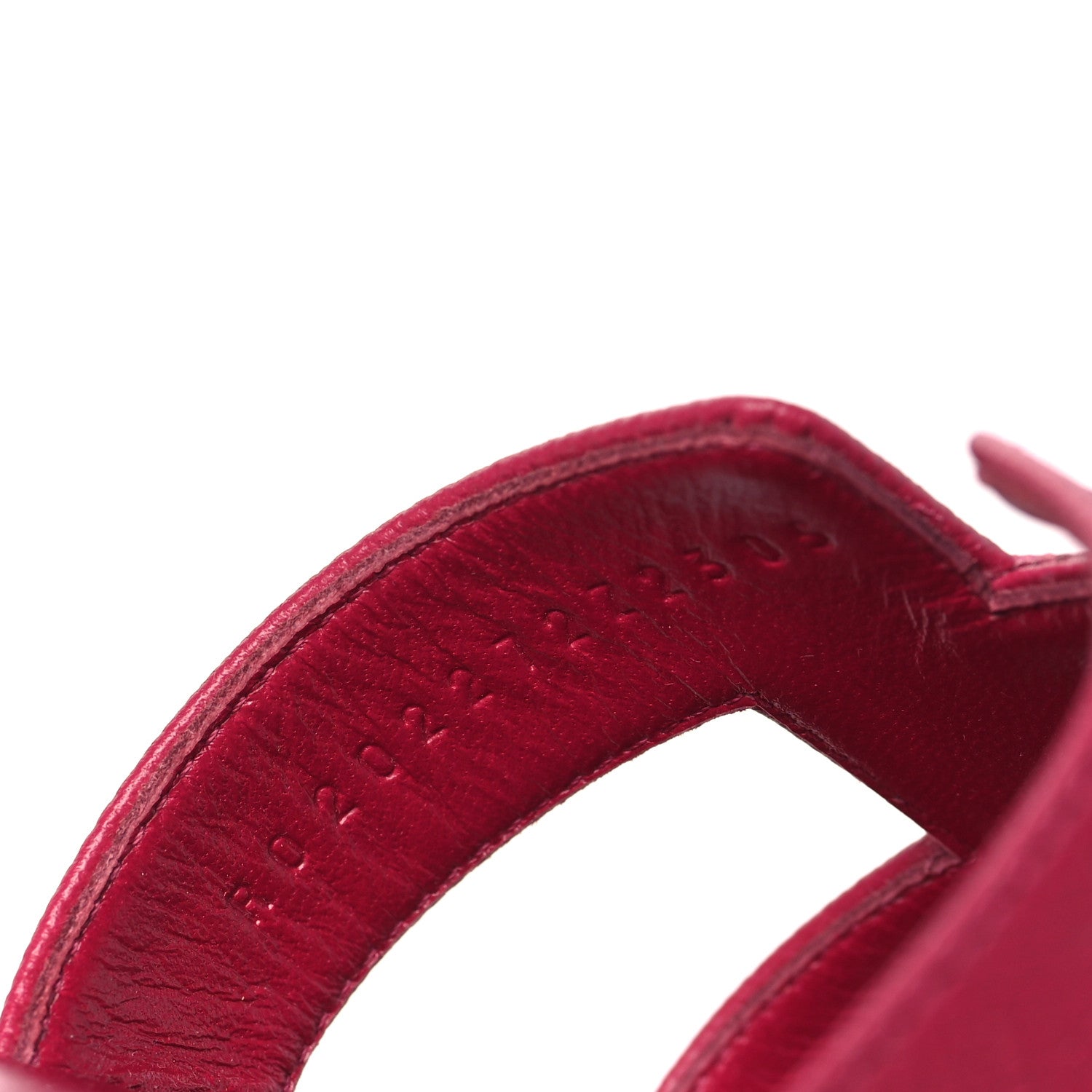Hermes Epsom Oran Sandals 37 Rouge Azalee 8 of 11