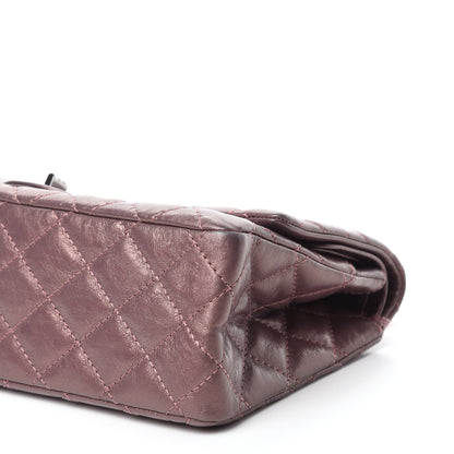 Chanel Metallic Aged Calfskin Quilted 2.55 Reissue 226 Flap Rose Fonce 7 of 13