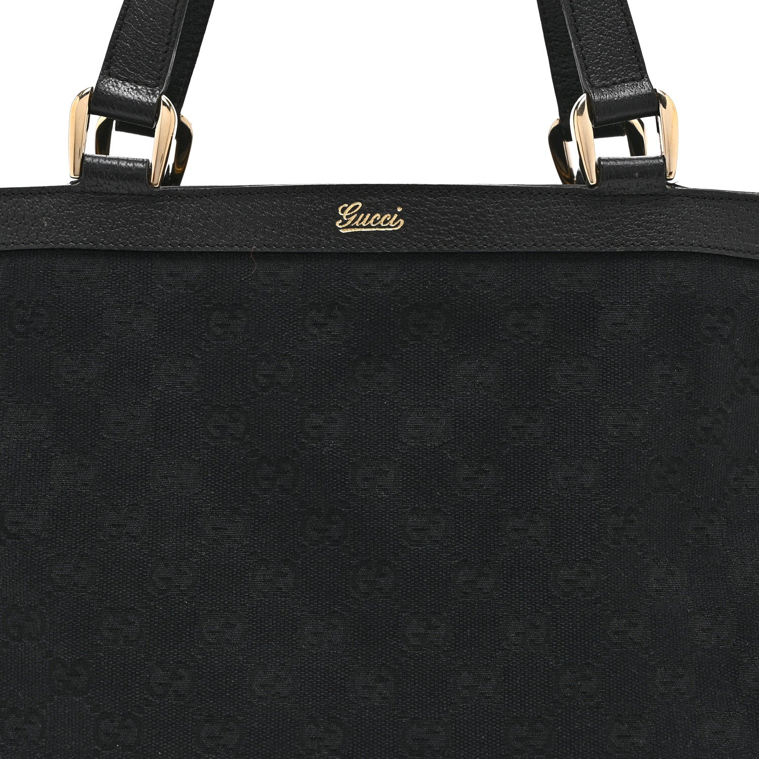 Gucci Monogram Medium Abbey  Tote Black 10 of 12