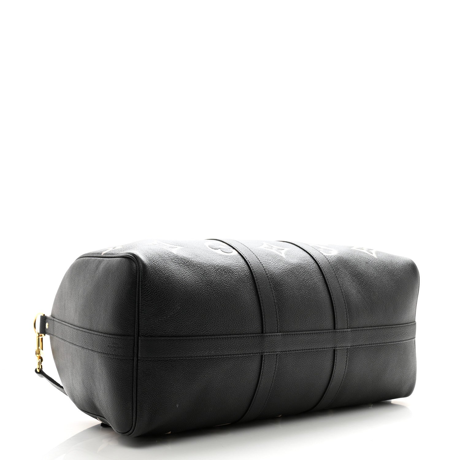 Louis Vuitton Empreinte Monogram Keepall Bandouliere 45 Black Beige 3 of 13