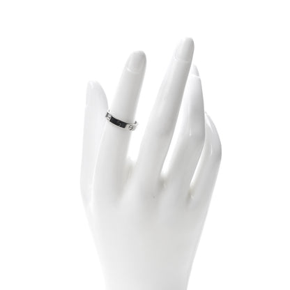 Cartier 18K White Gold 3.5mm LOVE Wedding Band Ring 52 6 2 of 4