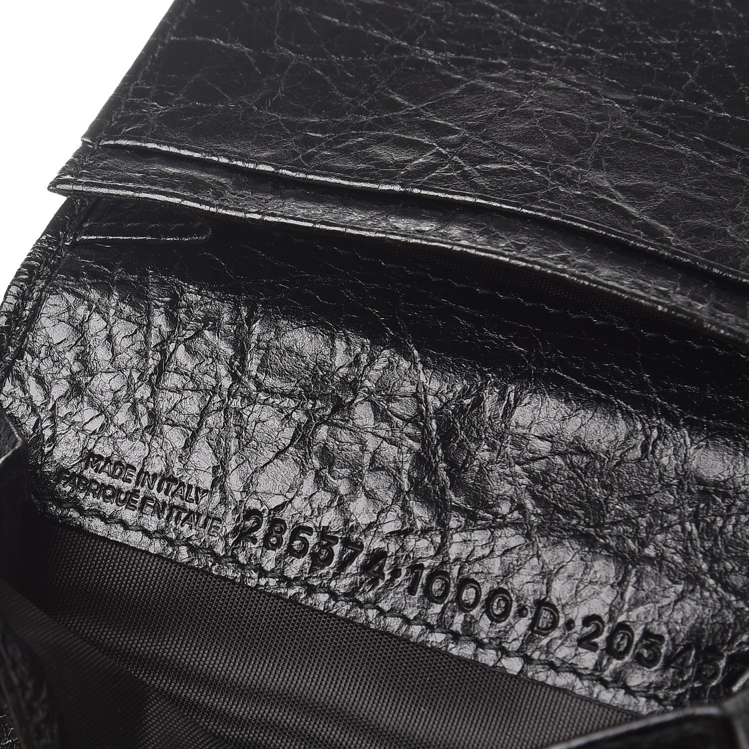 Balenciaga Agneau Giant 12 Silver Hardware Card Case Black 7 of 8