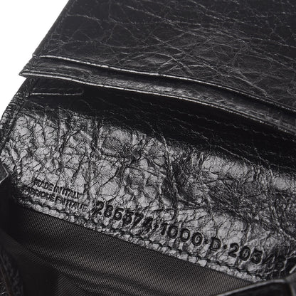 Balenciaga Agneau Giant 12 Silver Hardware Card Case Black 7 of 8