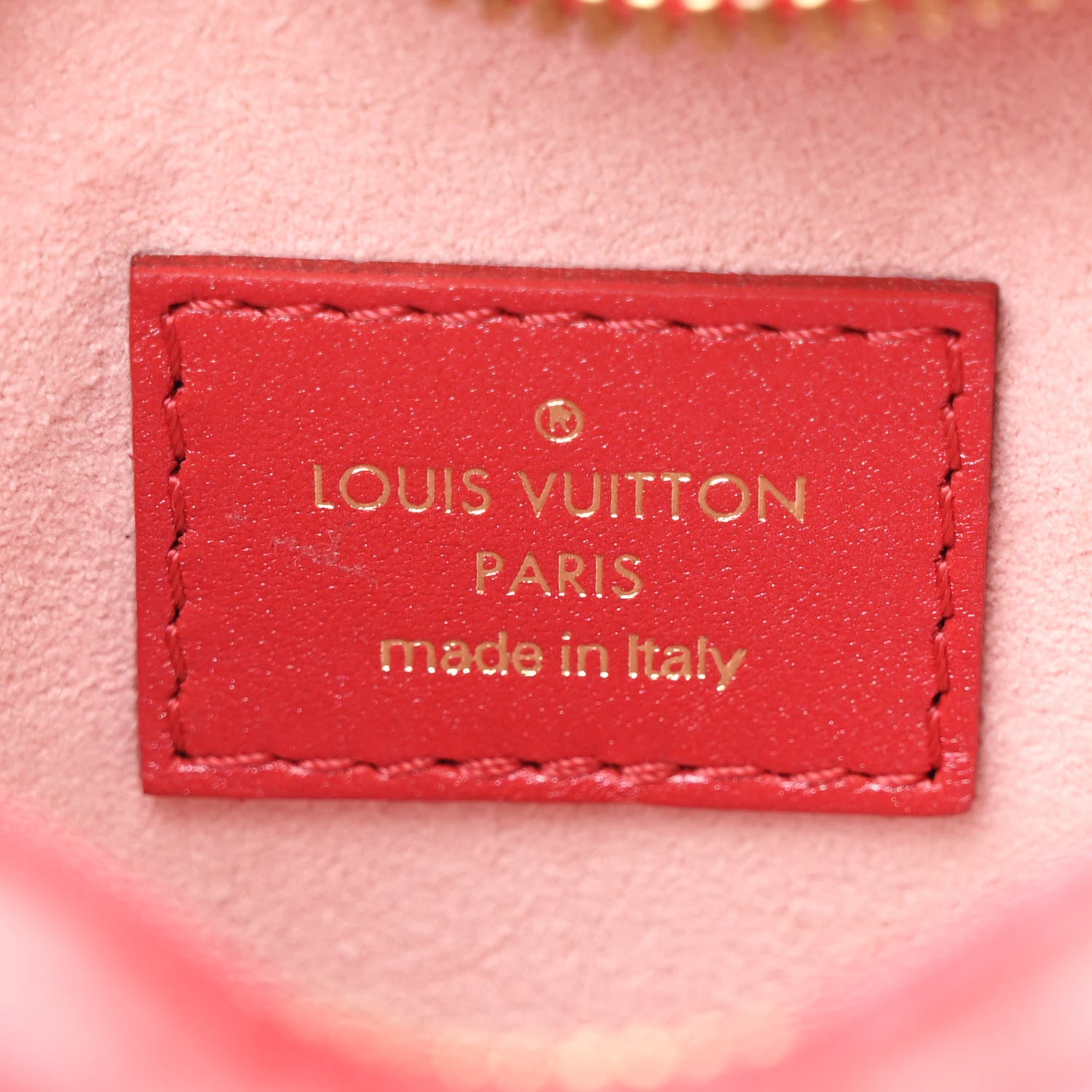 Louis Vuitton Lambskin Embossed Monogram Fall In Love Sac Coeur Heart Chain Bag Lipstick Red 5 of 8