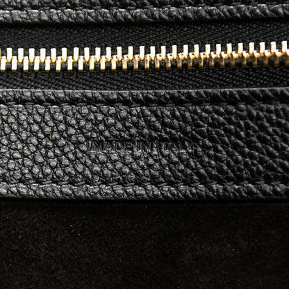 Celine Soft Grained Calfskin Medium Belt Cabas Phantom Black 11 of 17