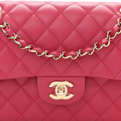 Chanel Caviar Quilted Small Double Flap Dark Pink 8 of 11