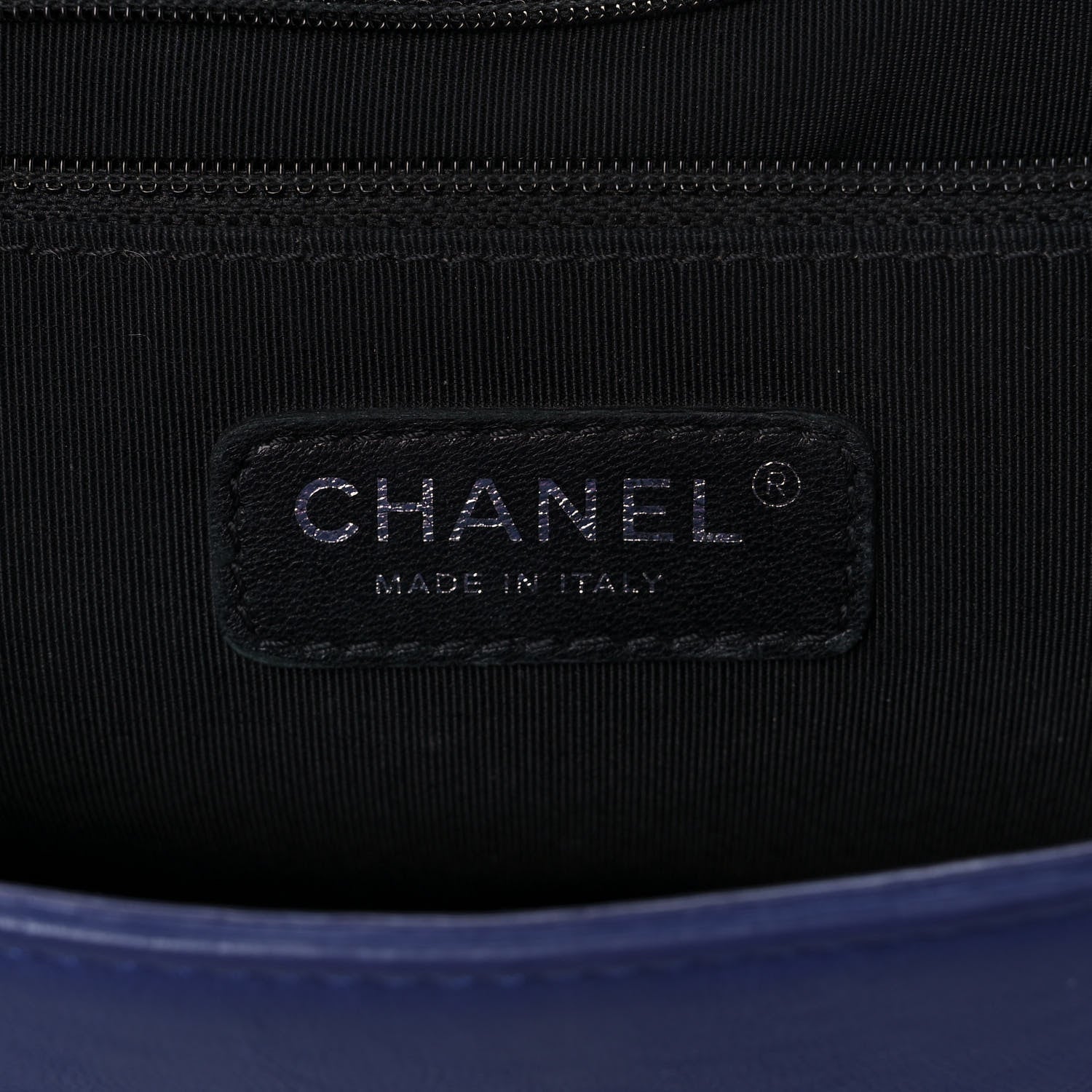 Chanel Calfskin Quilted Large Boy Flap Blue 6 of 13