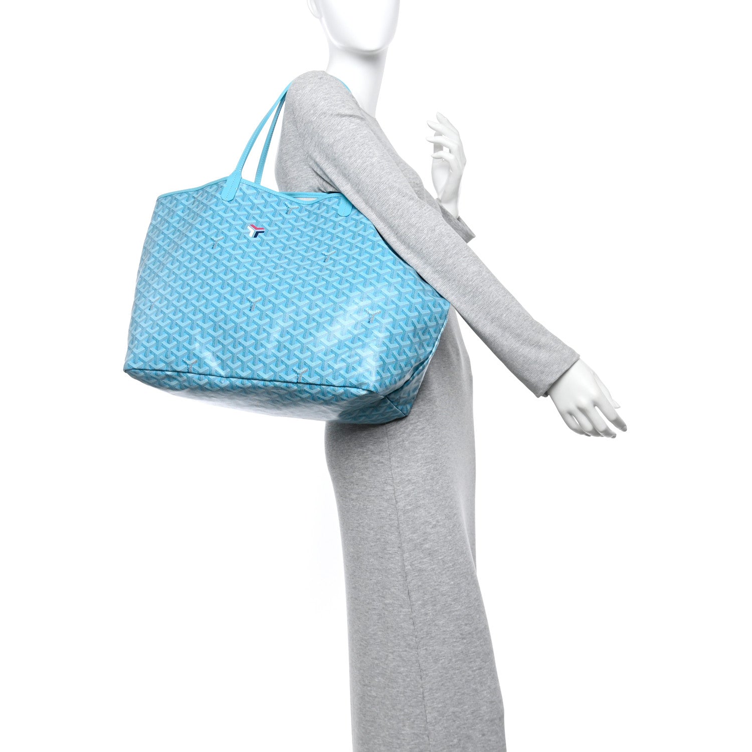 Goyard Goyardine Saint Louis GM Balise Beach Towel Set Turquoise 2 of 14