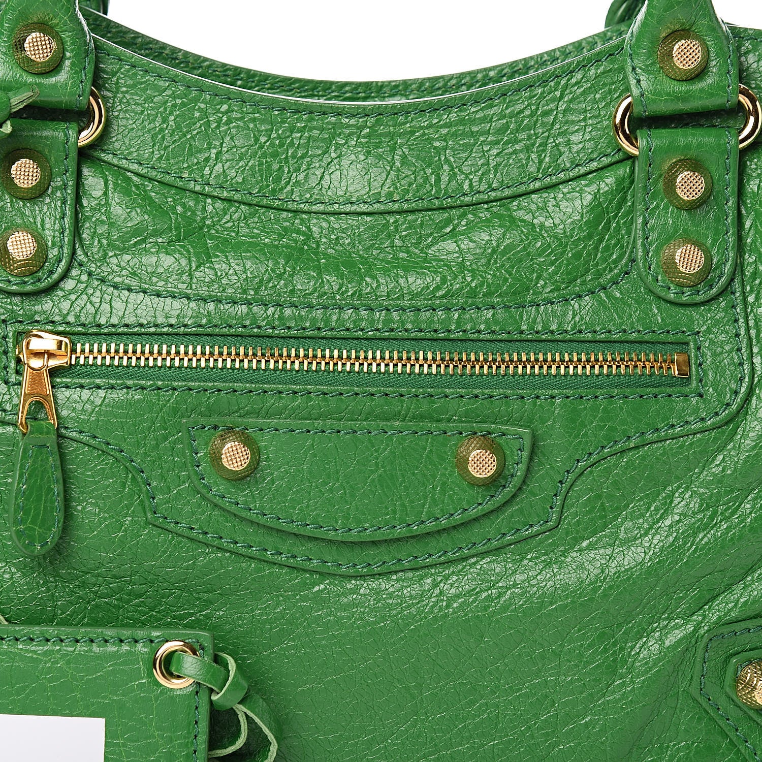 Balenciaga Agneau Giant 12 Gold Hardware Town Vert Trefle 10 of 10