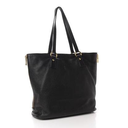 Prada Vitello Daino Side Zip Tote Black 3 of 15