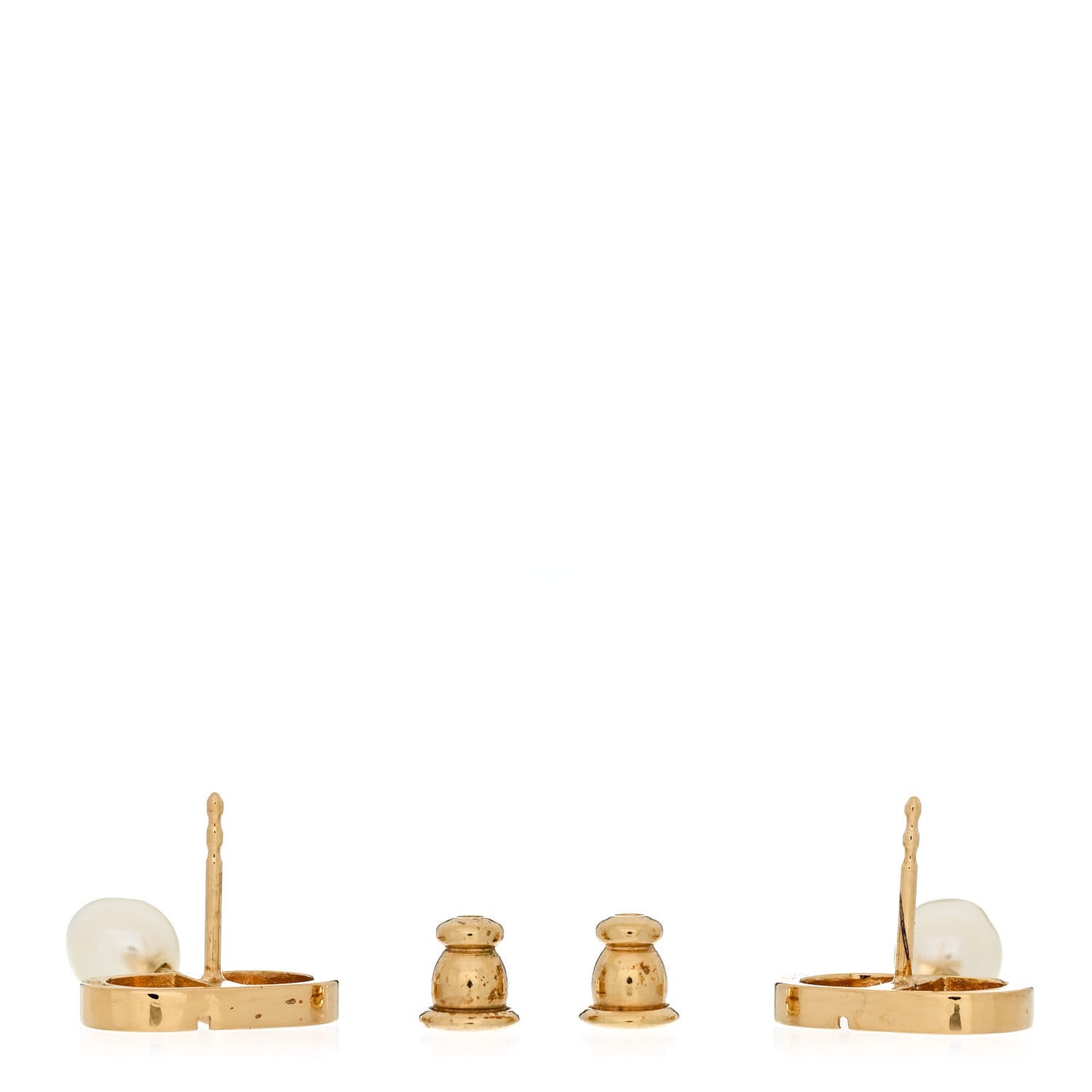 Pearl Petit CD Earrings Gold