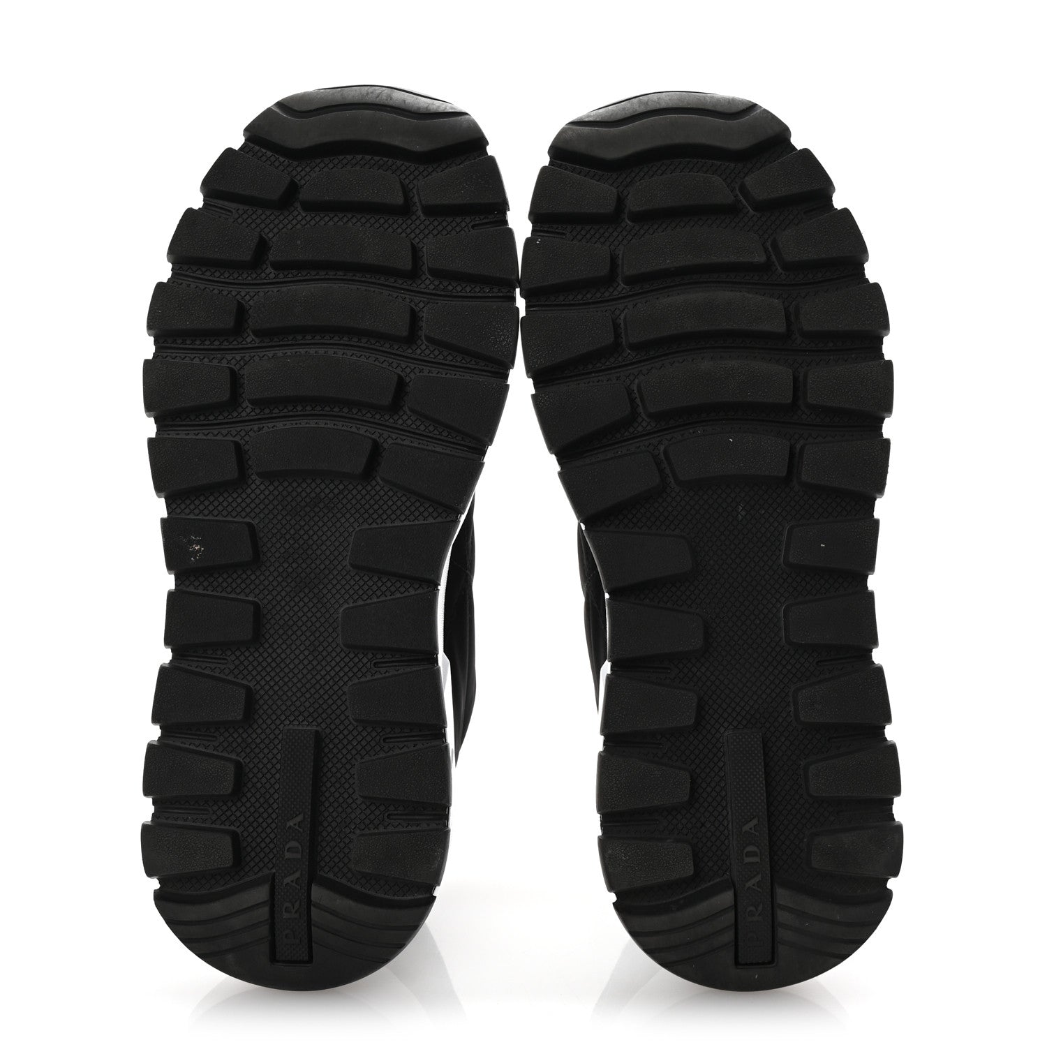 Prada Re-Nylon Piuma Metal Triangle Logo Quilted 45mm Sneakers 40 Black 6 of 9