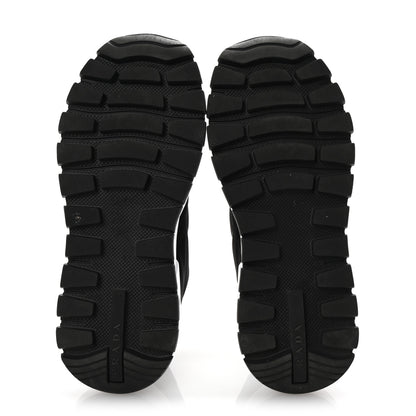 Prada Re-Nylon Piuma Metal Triangle Logo Quilted 45mm Sneakers 40 Black 6 of 9