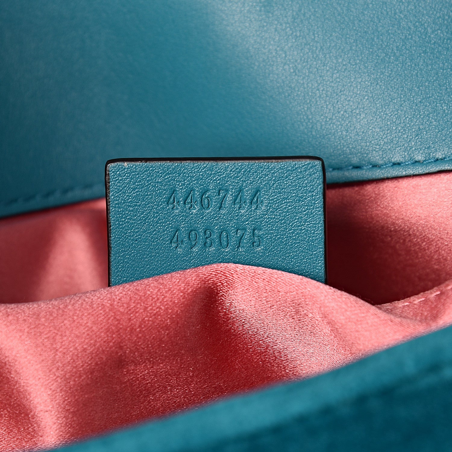 Gucci Velvet Matelasse Mini GG Marmont Shoulder Bag Pavone Cyan 9 of 13