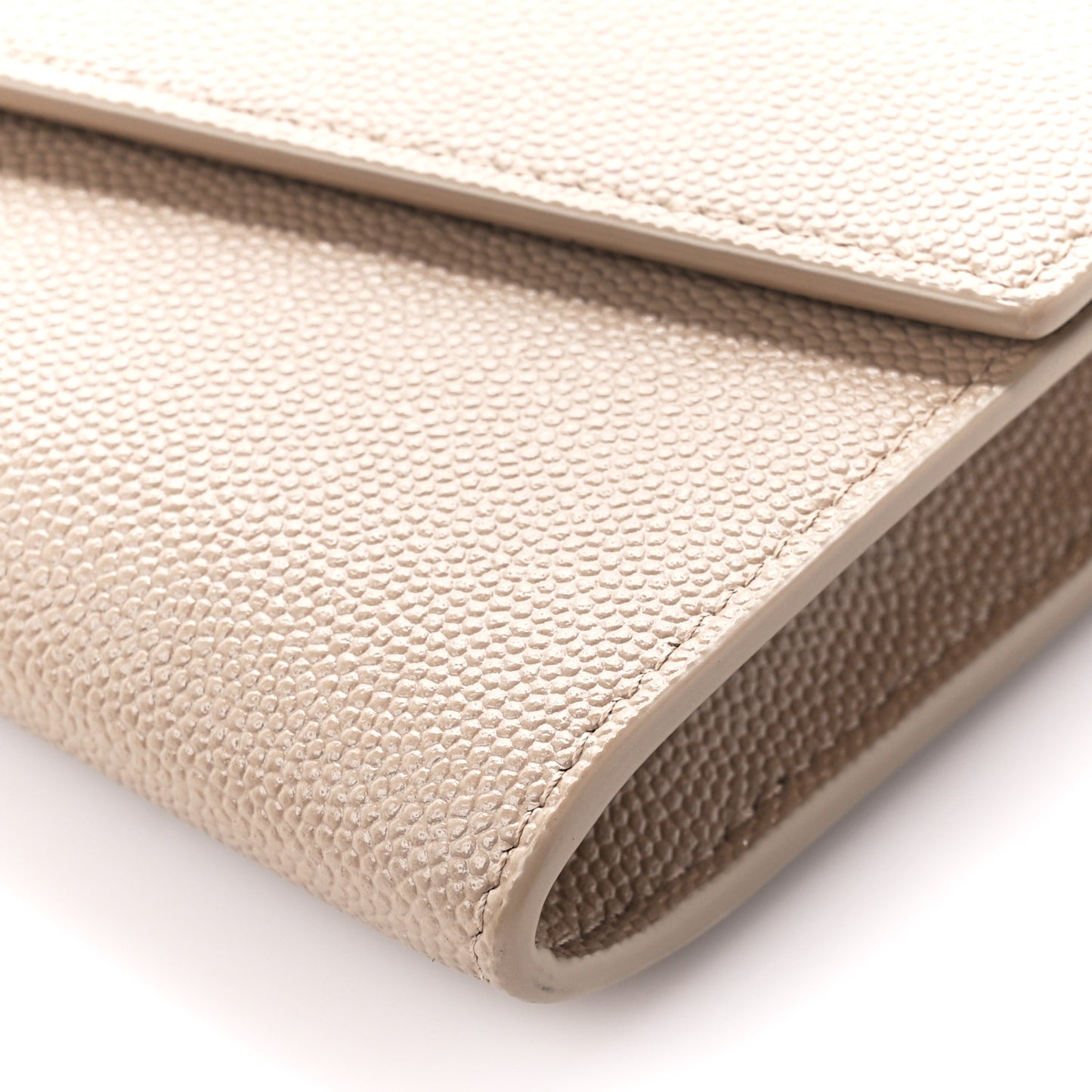 Grain De Poudre Monogram Uptown Chain Wallet Dark Beige