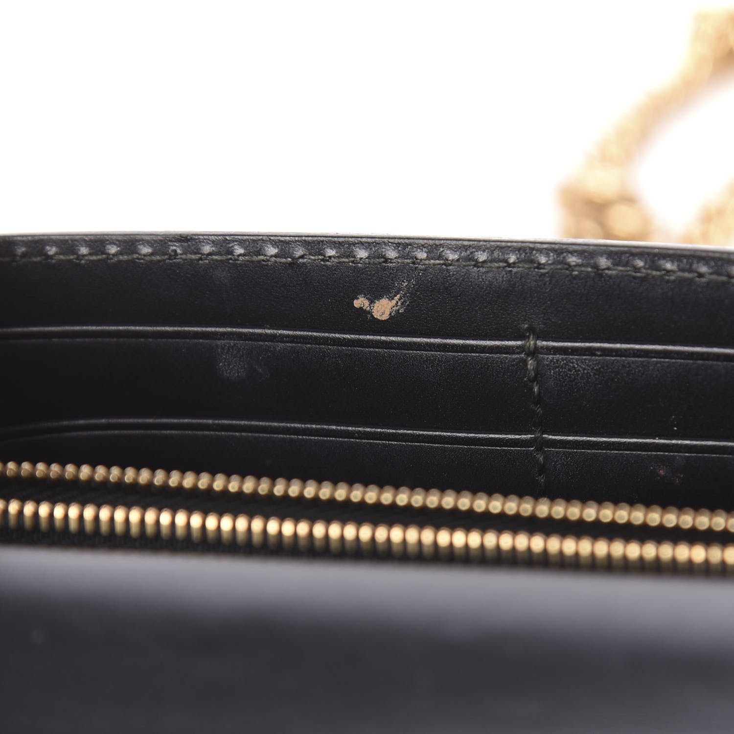 Gucci Guccissima Icon Chain Wallet Black 11 of 13